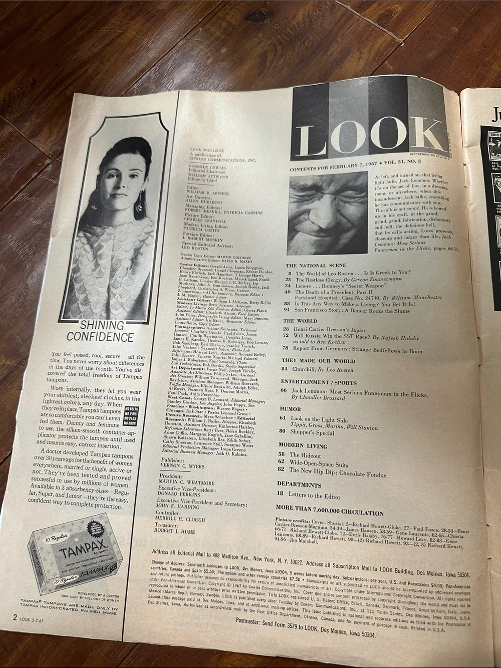 Vintage LOOK Magazine February 7 1967 JFK Assassination Parkland Hospital +